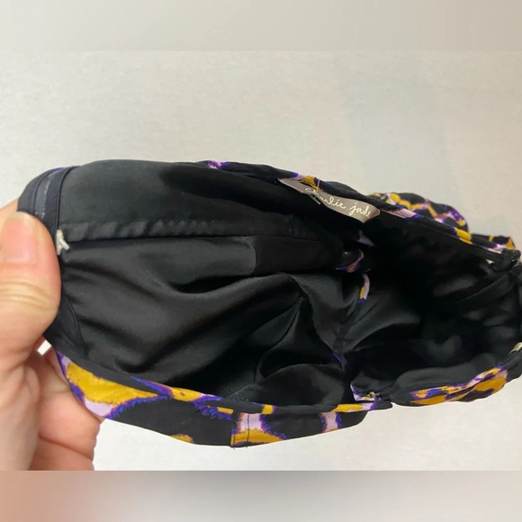 Charlie Jade 100% silk strapless party cocktail dress  Sz XS - Picture 4 of 9